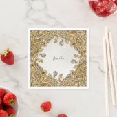 装飾金ゴールドナプキン スタンダードカクテルナプキン (インサイチュ)