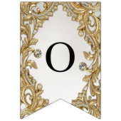 装飾金ゴールドバンティング旗 バンティングフラッグ (第2の旗)