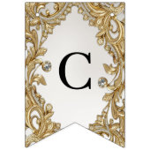 装飾金ゴールドバンティング旗 バンティングフラッグ (第1の旗)