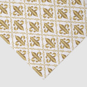 装飾金ゴールドフルーアデリス模様 薄葉紙 (詳細)