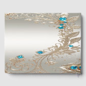 装飾金ゴールドブルーストーンズゲストブック ゲストブック (裏面)