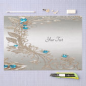 装飾金ゴールドブルーストーンズティッシュペーパー 薄葉紙 (クラフト)