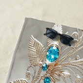 装飾金ゴールドブルーストーンズビーチタオル ビーチタオル (インサイチュ)