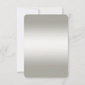 装飾金ゴールドブルーストーンズRSVPカード 出欠カード (裏面)