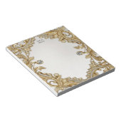 装飾金ゴールドメモ帳 ノートパッド (アングル)