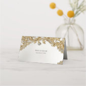 装飾金ゴールド座席表 プレイスカード (裏面)