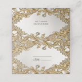 装飾金ゴールド座席表 プレイスカード (外部開封)