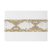 装飾金ゴールド招待状用帯 招待状ベリーバンド (裏面例)