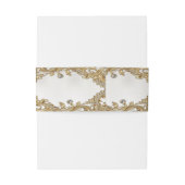 装飾金ゴールド招待状用帯 招待状ベリーバンド (裏面例)