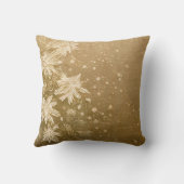 装飾金ゴールド無地のの色の背景 クッション (裏面)