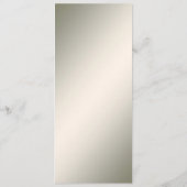 装飾金ゴールド白フローラ結婚のメニュー メニュー (裏面)