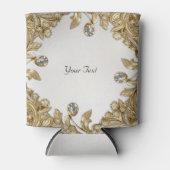 装飾金ゴールド結婚式の引き出物クーラーボックス 缶クーラー (正面)