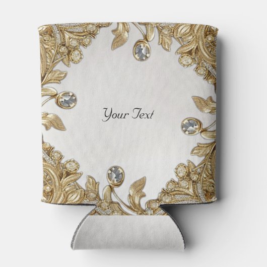 装飾金ゴールド結婚式の引き出物クーラーボックス 缶クーラー (裏面)