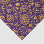 装飾金ゴールド輪郭クリスマスオーナメント 薄葉紙 (詳細)