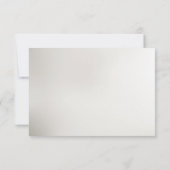 装飾金ゴールドRSVPカード 出欠カード (裏面)