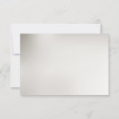 装飾金ゴールドRSVPカード 出欠カード (裏面)