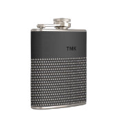 装飾金属ルックモノグラムフラスコ フラスク (右)