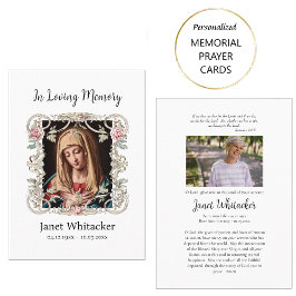 装飾銀枠バラ葬儀祈りの言葉カード プレイスカード