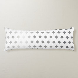 装飾銀灰色ホワイトダイヤモンドパターン ボディピロー