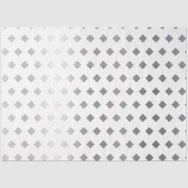 装飾銀灰色ホワイトダイヤモンドパターン 薄葉紙