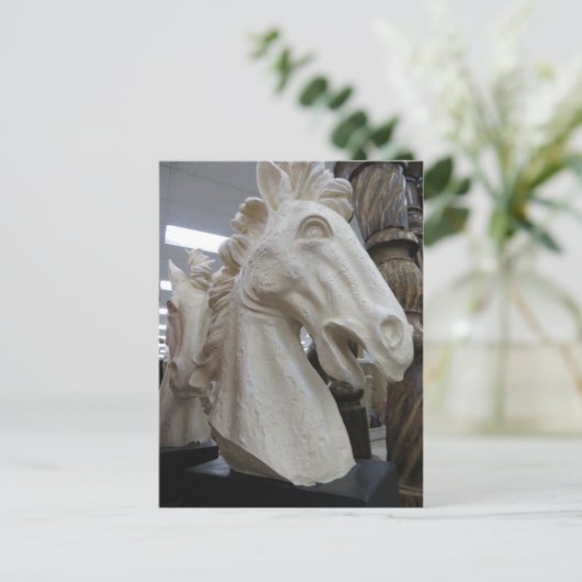 装飾馬頭 ポストカード (スタンド正面)