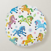 装飾馬 ラウンドクッション (裏面)