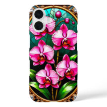 装飾鮮やか金ゴールド枠のピンクの蘭