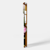 装飾鮮やか金ゴールド枠のピンク色のラン Case-Mate iPhoneケース (裏面 / 左)