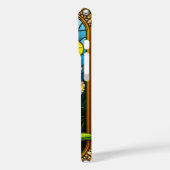 装飾鮮やか金ゴールド枠の黄色い蘭 Case-Mate iPhoneケース (裏面 / 左)