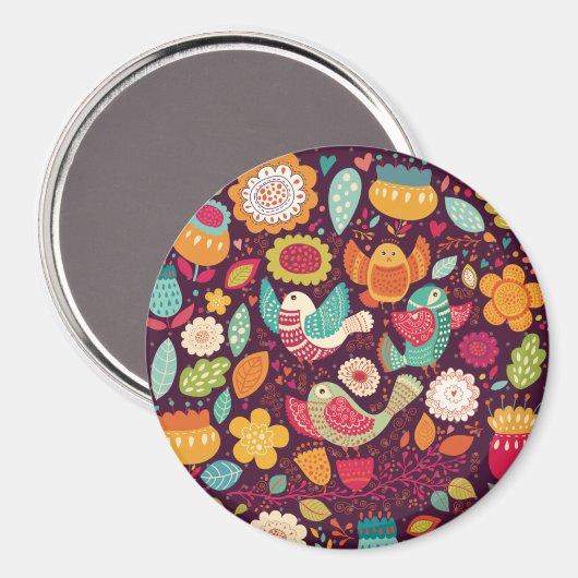 装飾鳥 マグネット (正面/裏面)