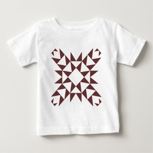 装飾01 – 濃い茶色 ベビーTシャツ (正面)