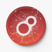 装飾8紙プレート ペーパープレート (正面)
