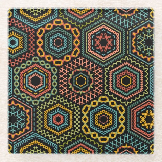 装飾 ガラスコースター (正面)