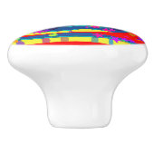 装飾 コーヒーと卵 セラミック ドアハンドル セラミックノブ (側面)