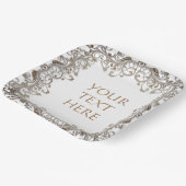 装飾 ゴールド デザイン オリジナル ペーパープレート (傾斜あり)