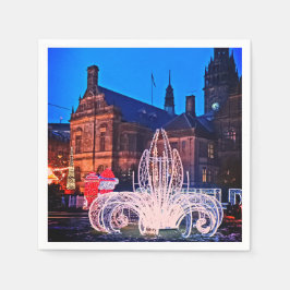 装飾、タウンホールの前 スタンダードカクテルナプキン