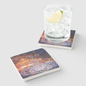 装飾、タウンホールの前 ストーンコースター (横)