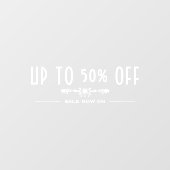 装飾 ビジネス割引 ウィンドウサイン (シート)