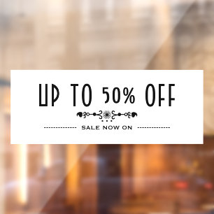 装飾 ビジネス割引 ウィンドウサイン