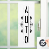 装飾 自動ドア看板 ウィンドウサイン (ホーム)