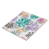 装飾 葉 セラミック タイル (側面)