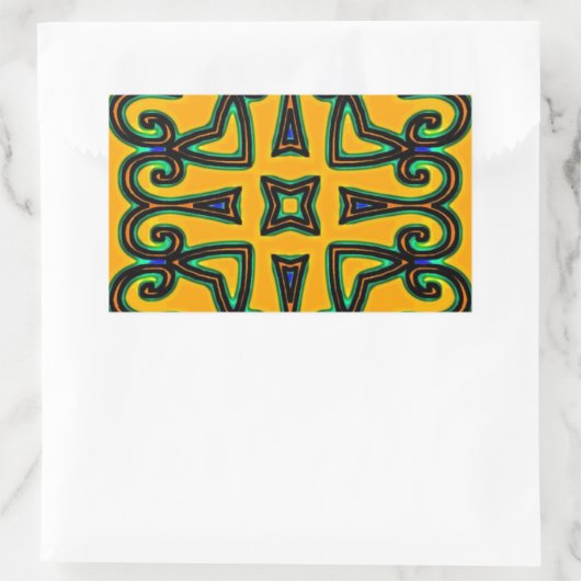 装飾 長方形シール (バッグ)