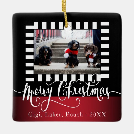装飾DIYフォトデザイン – クリスマス セラミックオーナメント (正面)