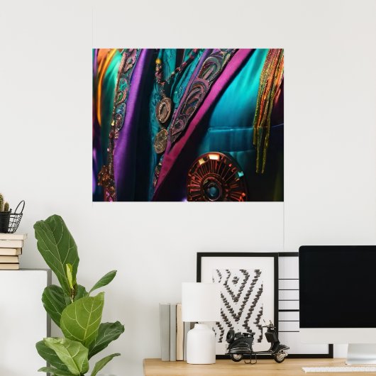 装鮮やか着 ポスター (ホームオフィス)