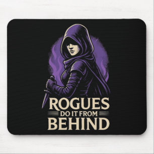 裏からやるのが盗賊スタイル RPGテーブルゲーム用面白グッズ マウスパッド