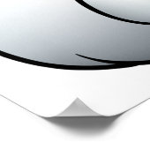 裏から見たシロサギの馬鹿鳥 ポスター (角)