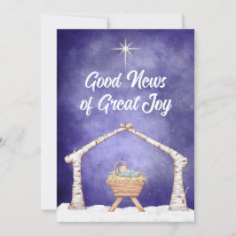 裏に写真が付いた素朴なマリア像シーン シーズンカード