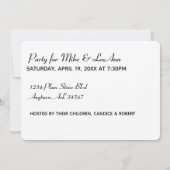 裏に情報が入った25歳 招待状 (裏面)