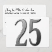 裏に情報のある25 招待状 (正面/裏面)