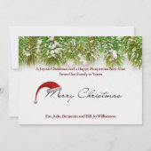 裏写素朴真に文字付き木製雪だるま枠 シーズンカード (裏面)